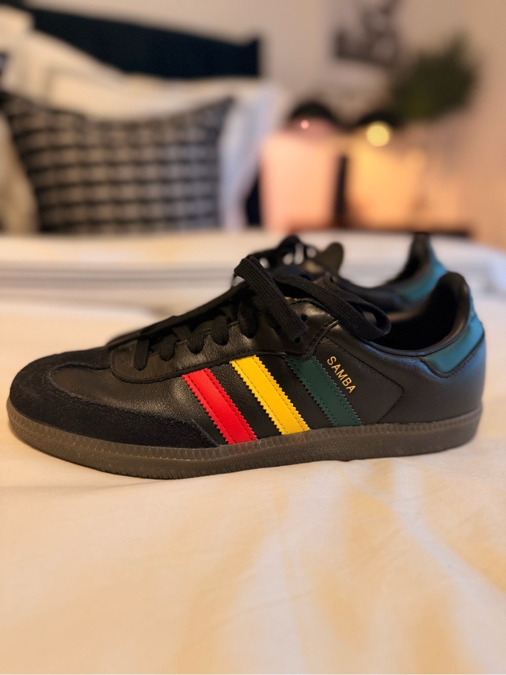 ADIDAS SAMBA OG - BLACK RASTA - Picture 2 of 8